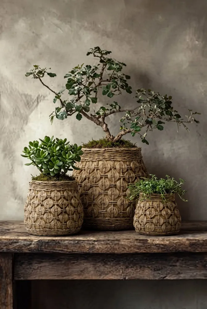Flower pots - The Knot Concrete Planter - XL - BAZAR BIZAR LIVING