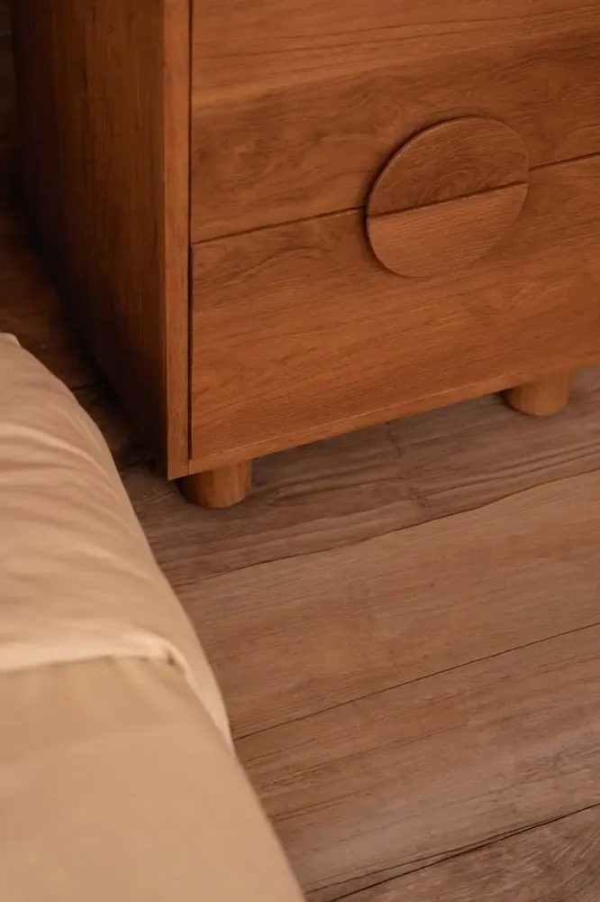 Night tables - The Eclipse Nightstand - Natural - BAZAR BIZAR LIVING