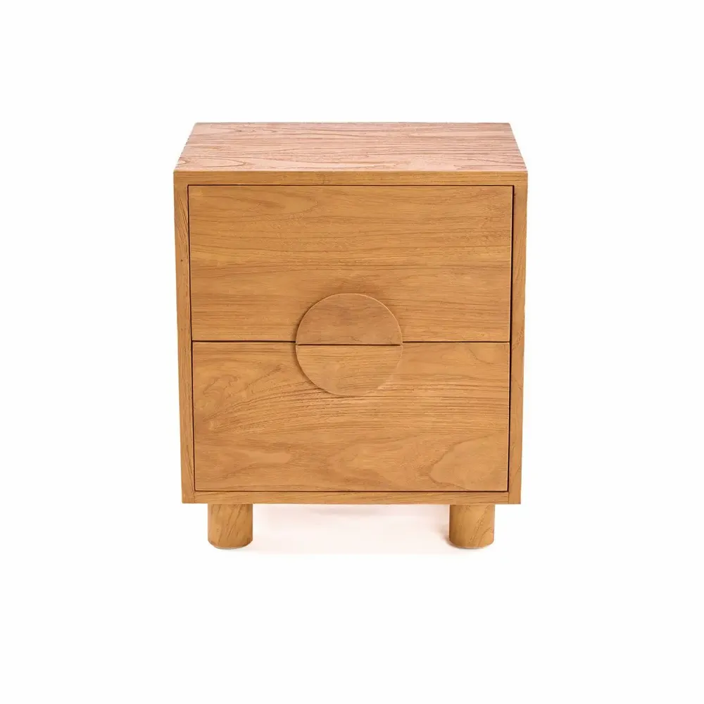 Night tables - The Eclipse Nightstand - Natural - BAZAR BIZAR LIVING