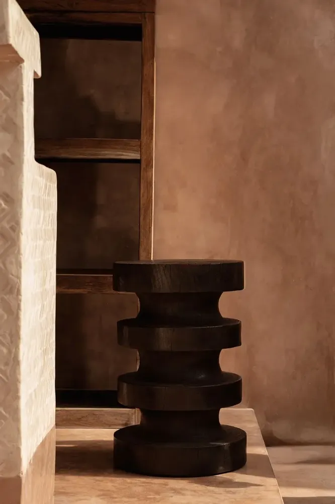 Autres tables  - La Table d’Appoint Mocha Rings - Noyer Foncé - BAZAR BIZAR LIVING