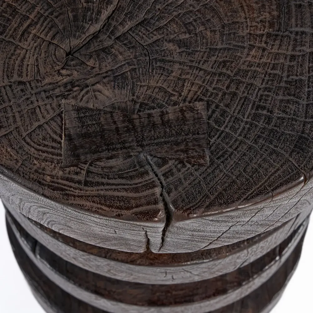 Autres tables  - La Table d’Appoint Mocha Rings - Noyer Foncé - BAZAR BIZAR LIVING