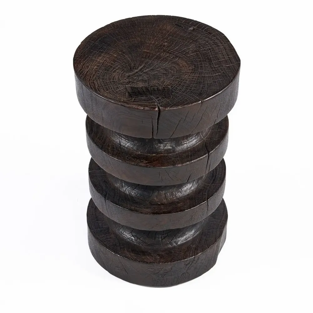 Autres tables  - La Table d’Appoint Mocha Rings - Noyer Foncé - BAZAR BIZAR LIVING