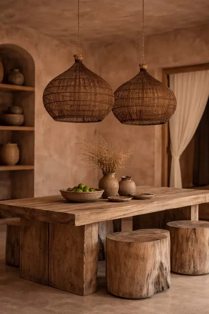 Blinds - The Desert Gourd Pendant - Dark Walnut - M - BAZAR BIZAR LIVING
