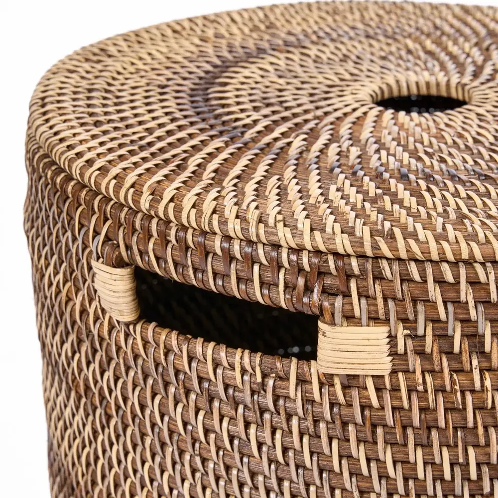 Laundry baskets - The Laundrilla Basket - Natural Brown - BAZAR BIZAR LIVING