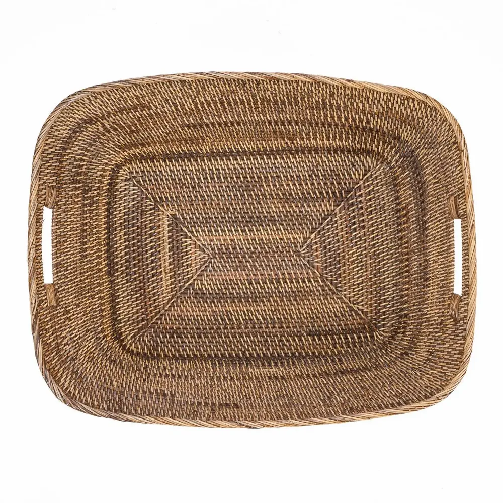 Laundry baskets - The Hannah Laundry Basket - Natural Brown - L - BAZAR BIZAR LIVING