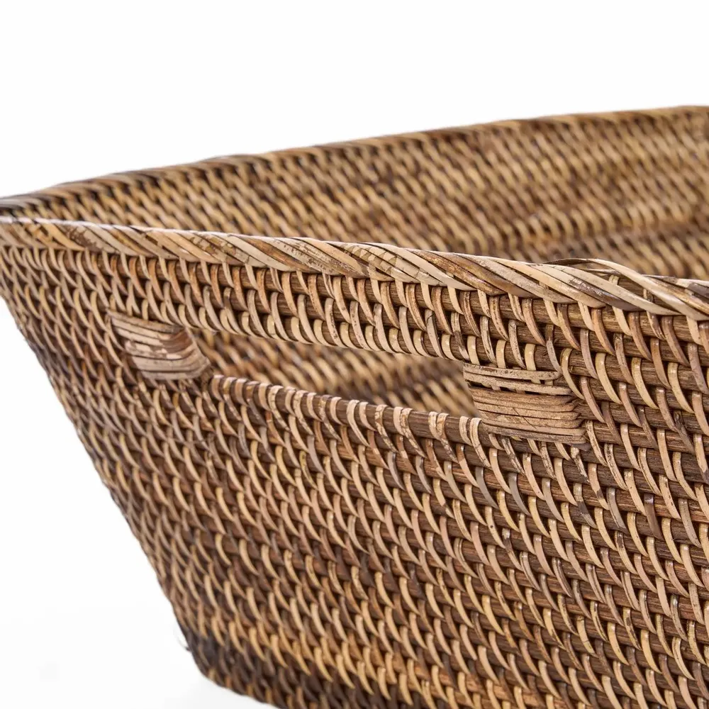 Laundry baskets - The Hannah Laundry Basket - Natural Brown - L - BAZAR BIZAR LIVING