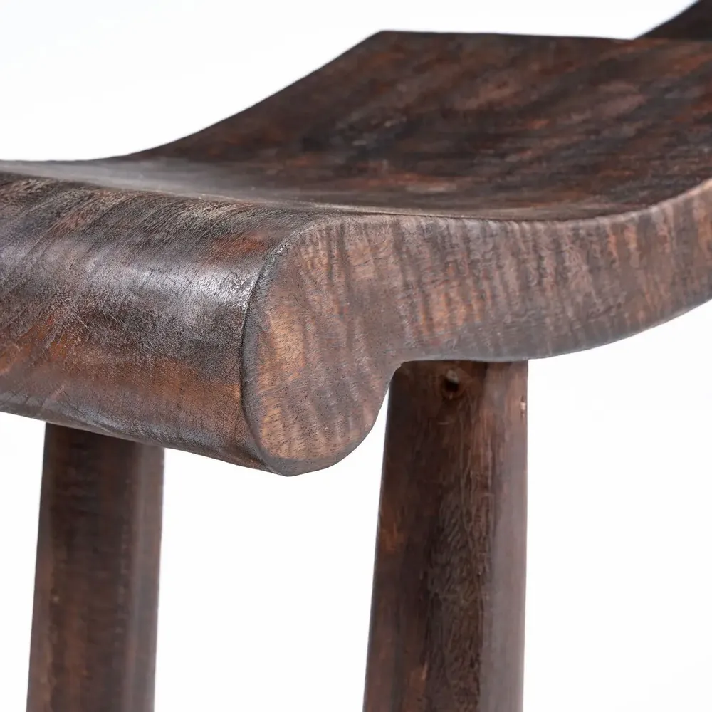 Benches - The Lombok Wave Bench - Dark Walnut - M - BAZAR BIZAR LIVING
