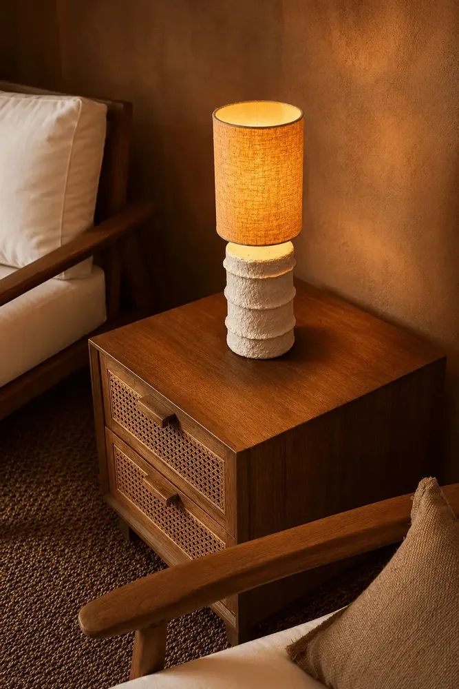 Lampes à poser - La Lampe de Table Contour - Blanche - S - BAZAR BIZAR LIVING