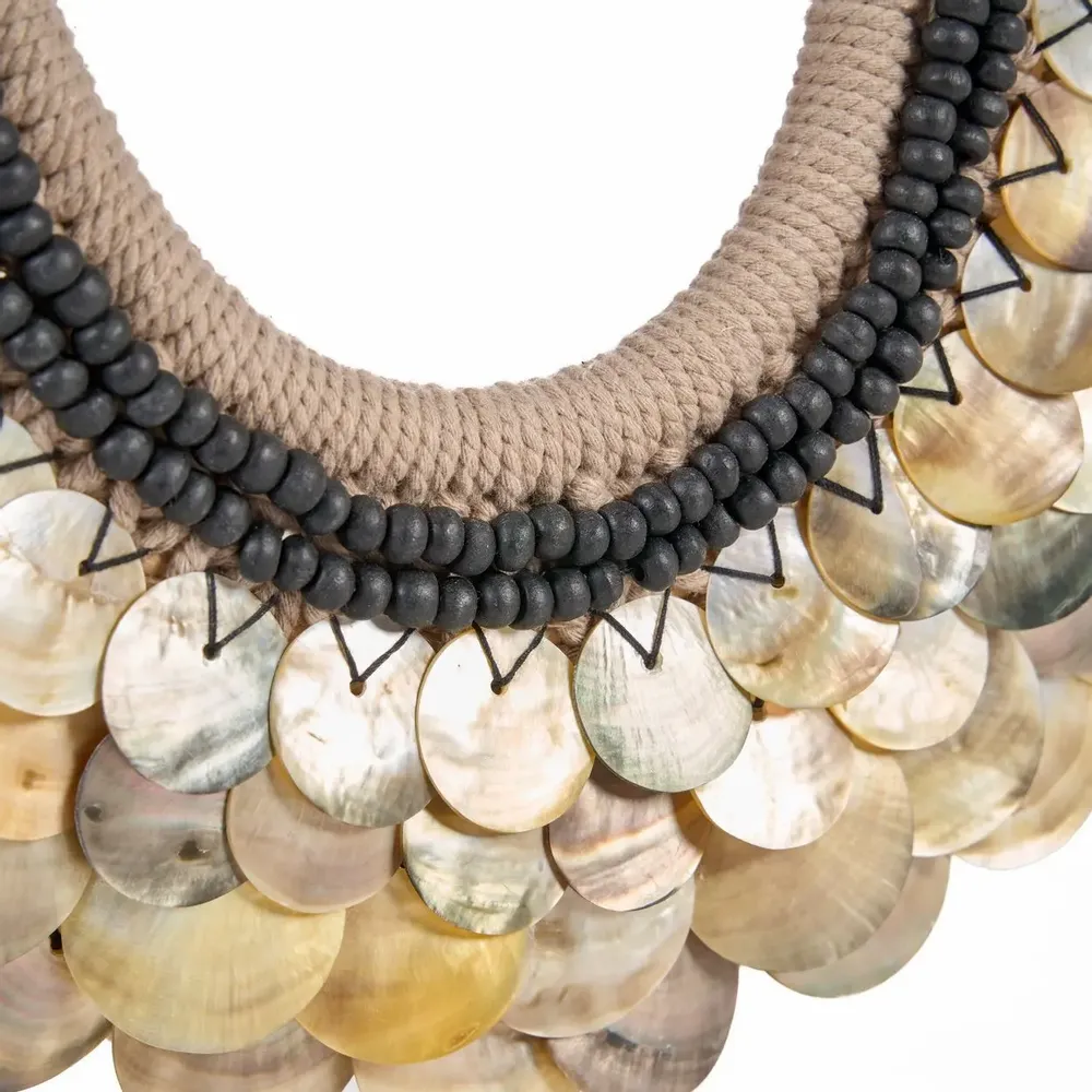 Sculptures, statuettes et miniatures - Le Clam Couture Sur Support - Naturel - BAZAR BIZAR LIVING