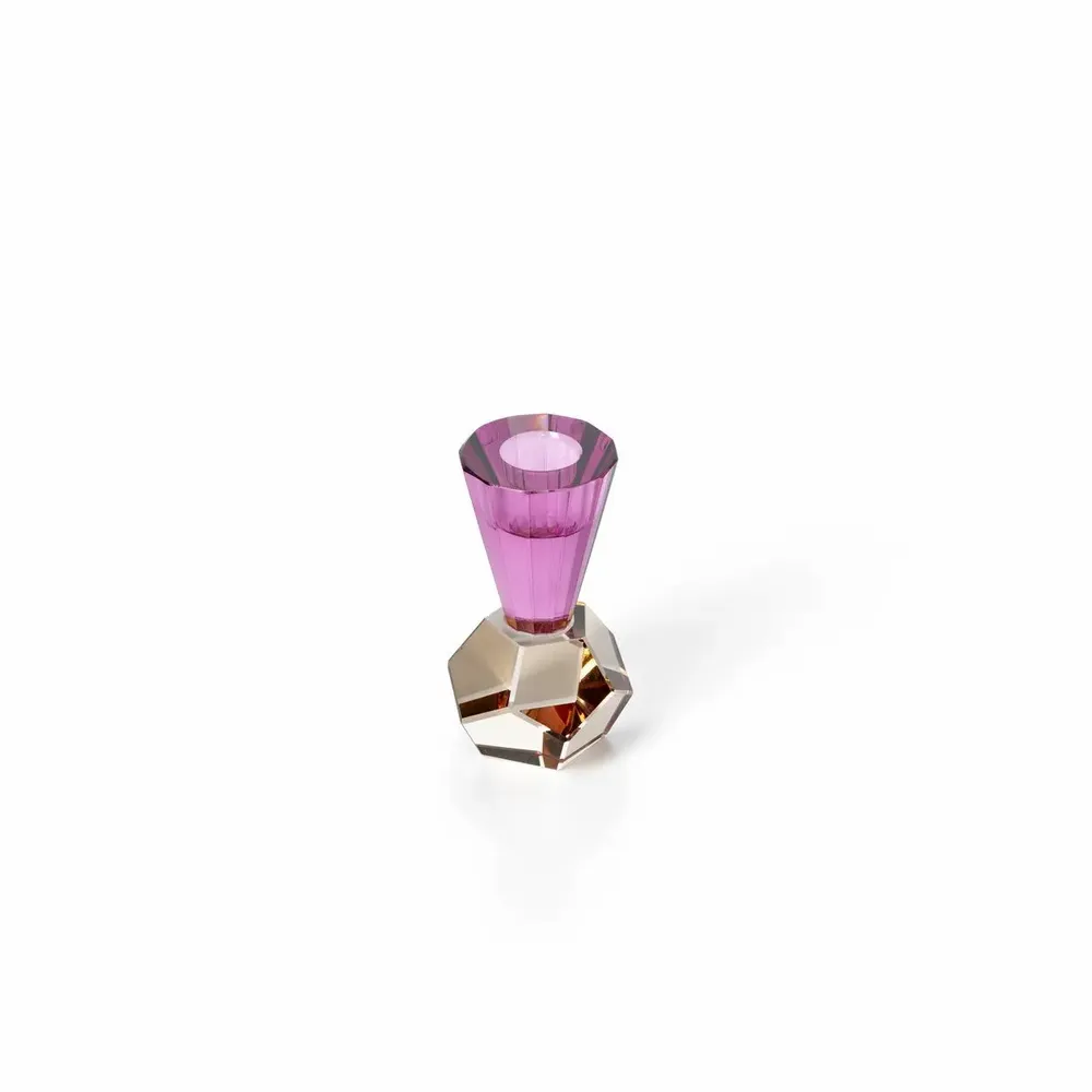 Bougeoirs et photophores  - Le Bougeoir Amethyst Flame - BAZAR BIZAR LIVING