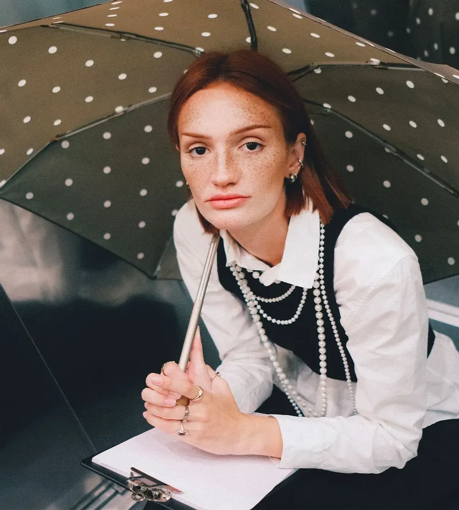 Accessoires de voyage - Mini parapluie pois - Anny - ANATOLE