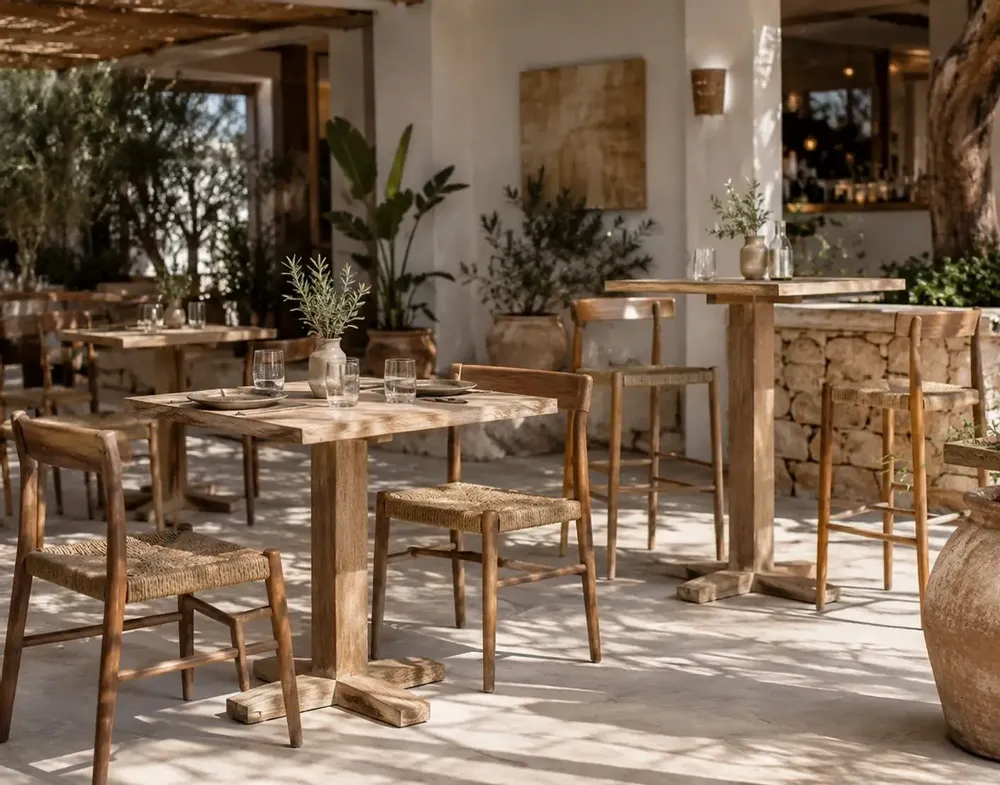Other tables - Tiga square table in natural solid teak - DESIGN TRIP