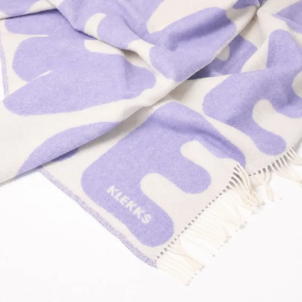 Plaids - Plaid en laine lilas — KLEKKS NO. 11 - KLEKKS