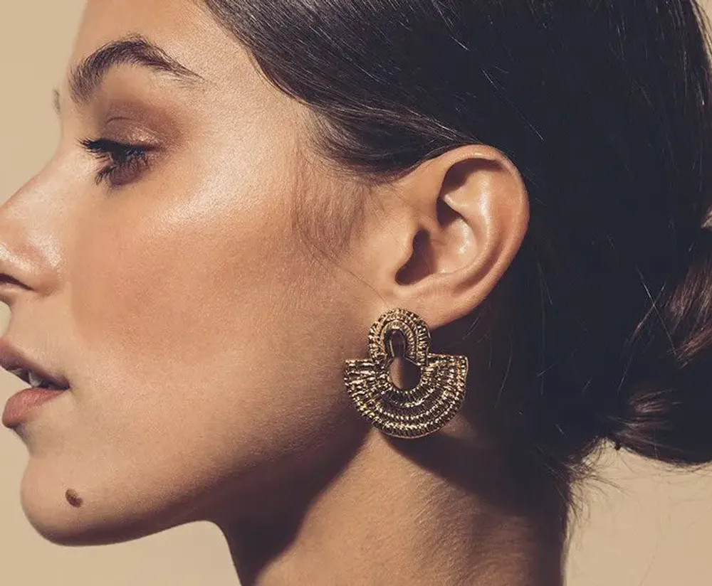 Bijoux - Boucles Olympe doré - CHIC ALORS PARIS