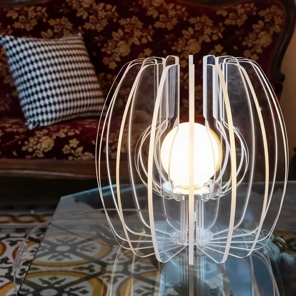 Table lamps - Iride Decorative Acrylic Crystal Large Table Lamp - VESTA
