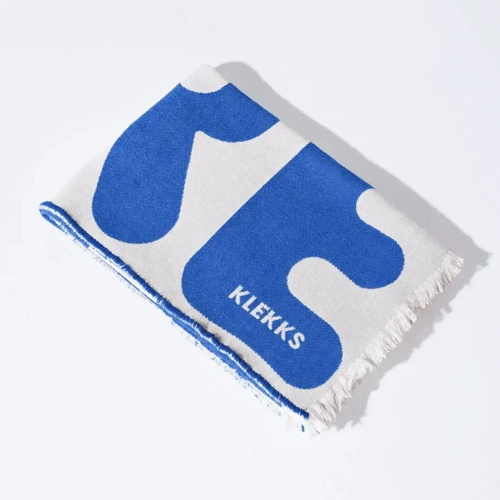 Plaids - Plaid en coton bleu — KLEKKS NO. 11 - KLEKKS