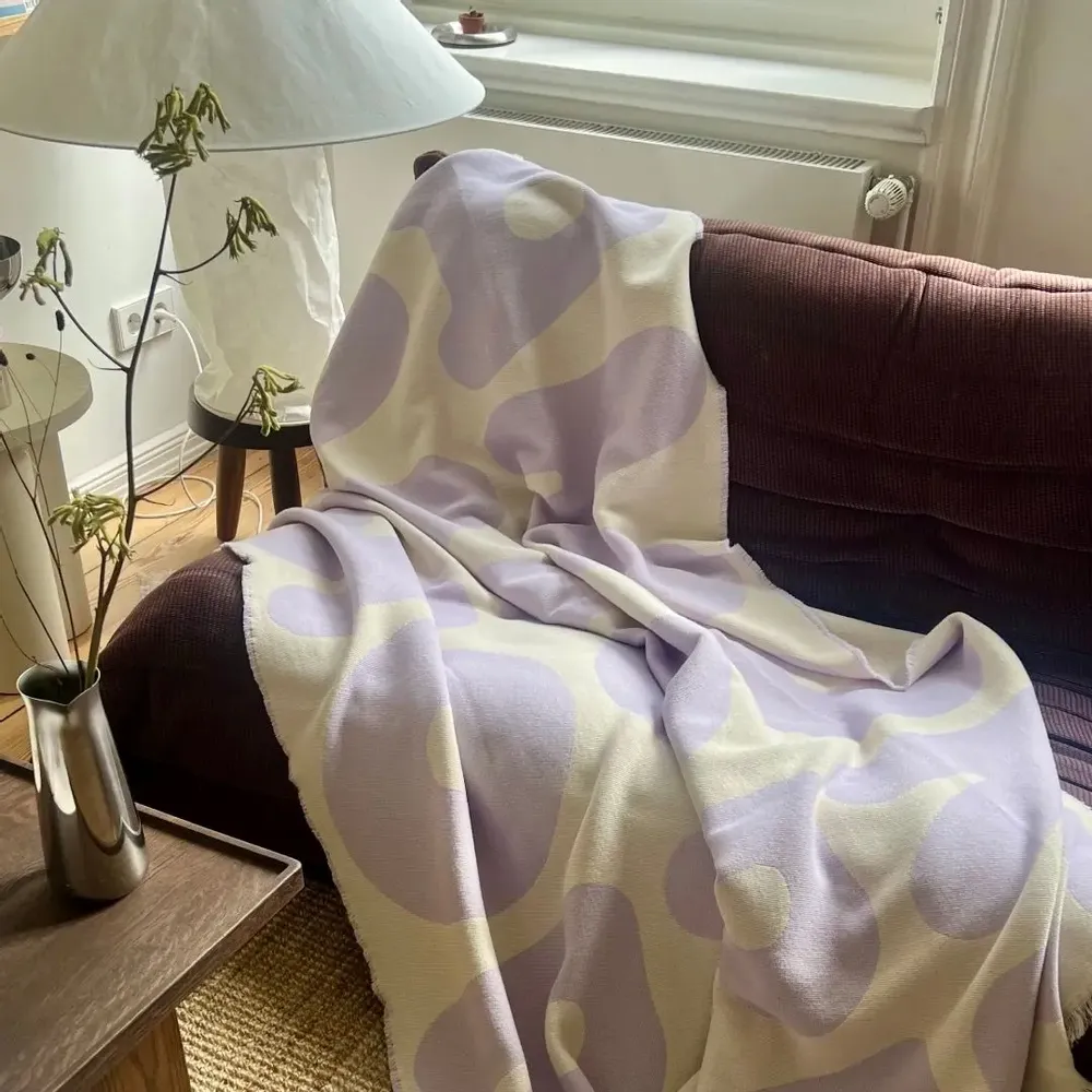 Plaids - Plaid en coton lilas — KLEKKS NO. 11 - KLEKKS