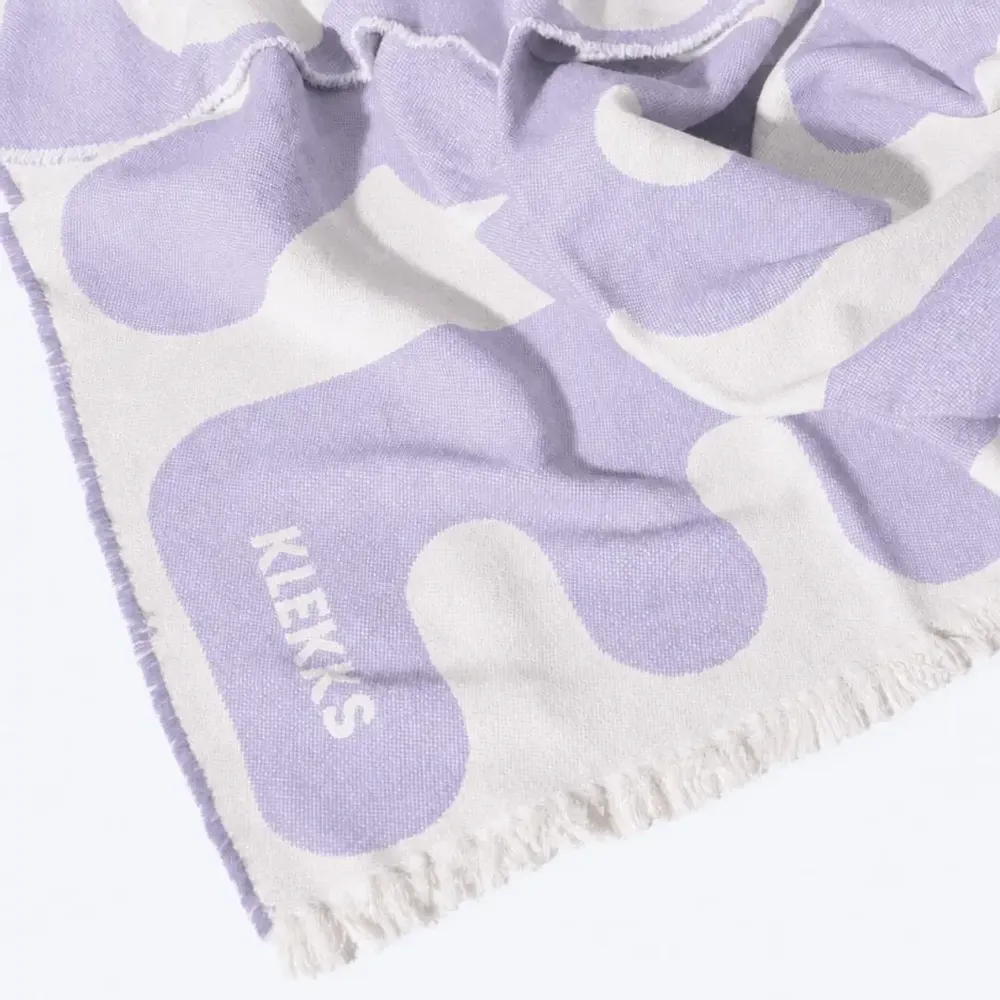 Plaids - Plaid en coton lilas — KLEKKS NO. 11 - KLEKKS