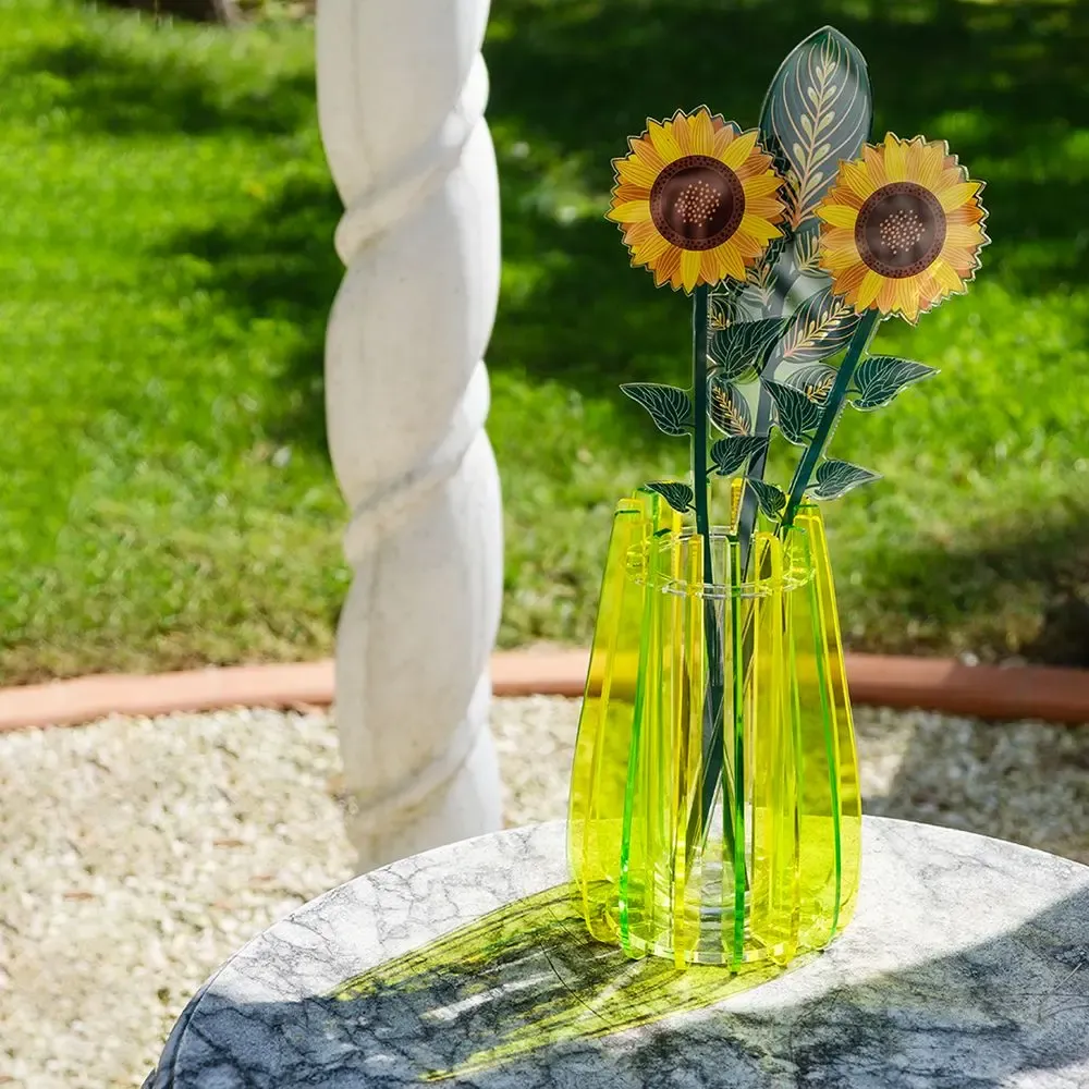 Vases - Iride Small Decorative Vase in Acrylic Crystal - VESTA