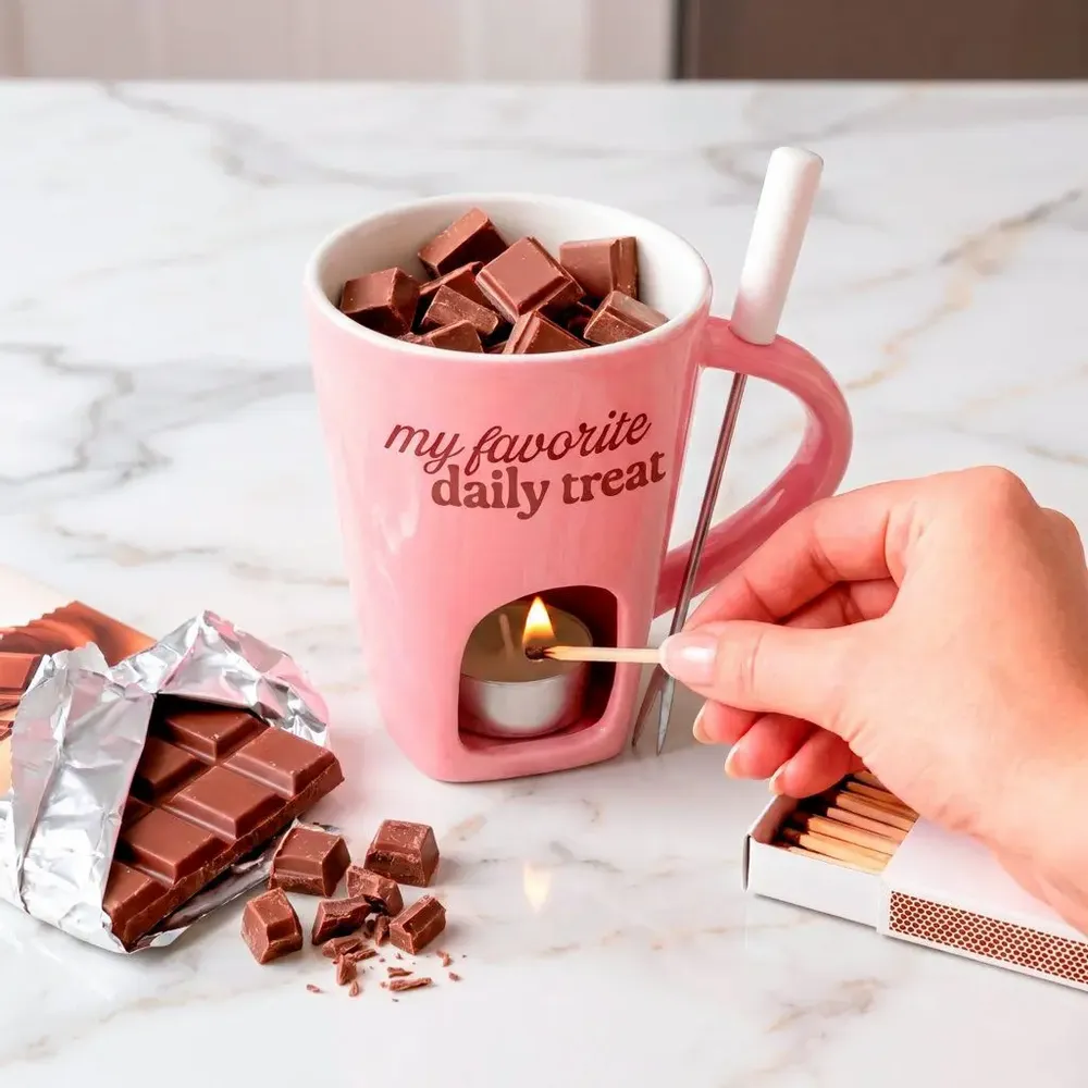 Coffee and tea - Glass Mug and Fondue Mug - FISURA