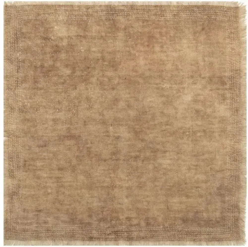Linge de table textile - Serviette Kantha en lin faite à la main avec teinture à la boue (lot d - MAISON MIEKO
