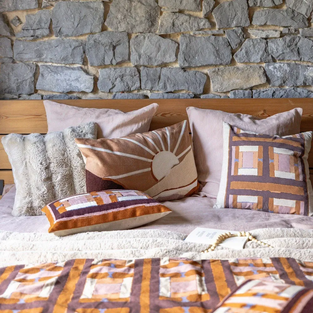 Cushions - Astrid Cushion Naturel 45 X 45 - MAISON VIVARAISE - SDE VIVARAISE WINKLER