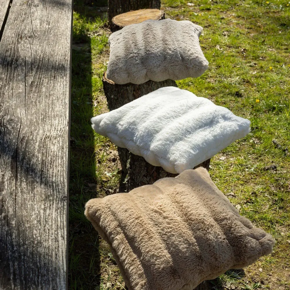 Cushions - Astrid Cushion Naturel 45 X 45 - MAISON VIVARAISE - SDE VIVARAISE WINKLER
