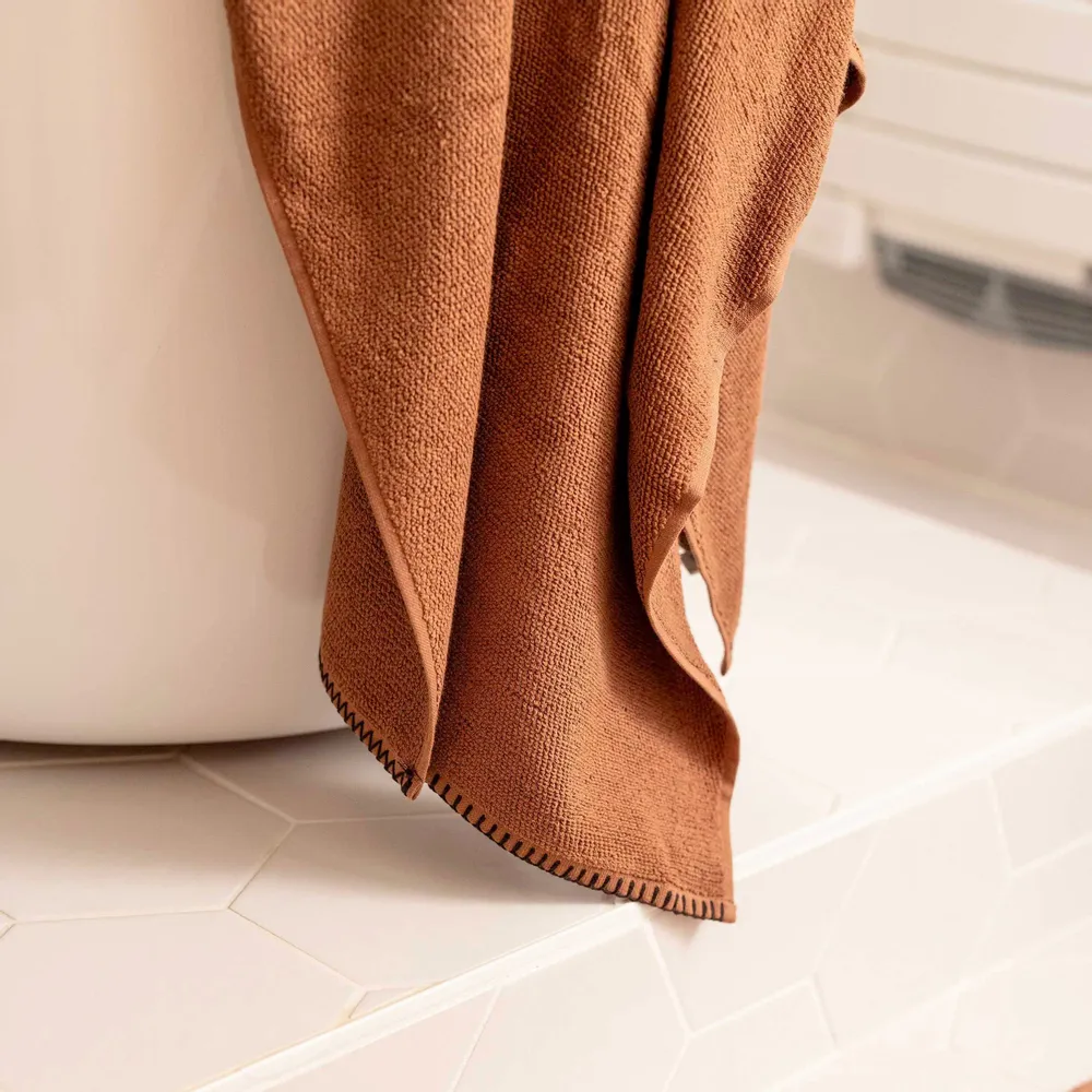 Other bath linens - Bora Bath Sheet Cacao 70 X 130 - MAISON VIVARAISE - SDE VIVARAISE WINKLER