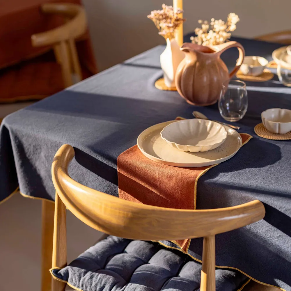 Napkins - Recycled Napkin Grace Cuivre 40 X 40 - MAISON VIVARAISE - SDE VIVARAISE WINKLER