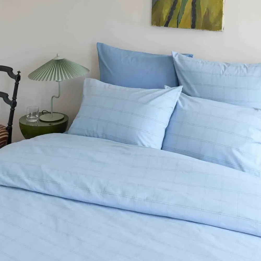 Linge de lit - Taie d'oreiller Chloe Ciel 100 x 65 - LA CERISE SUR LE GATEAU