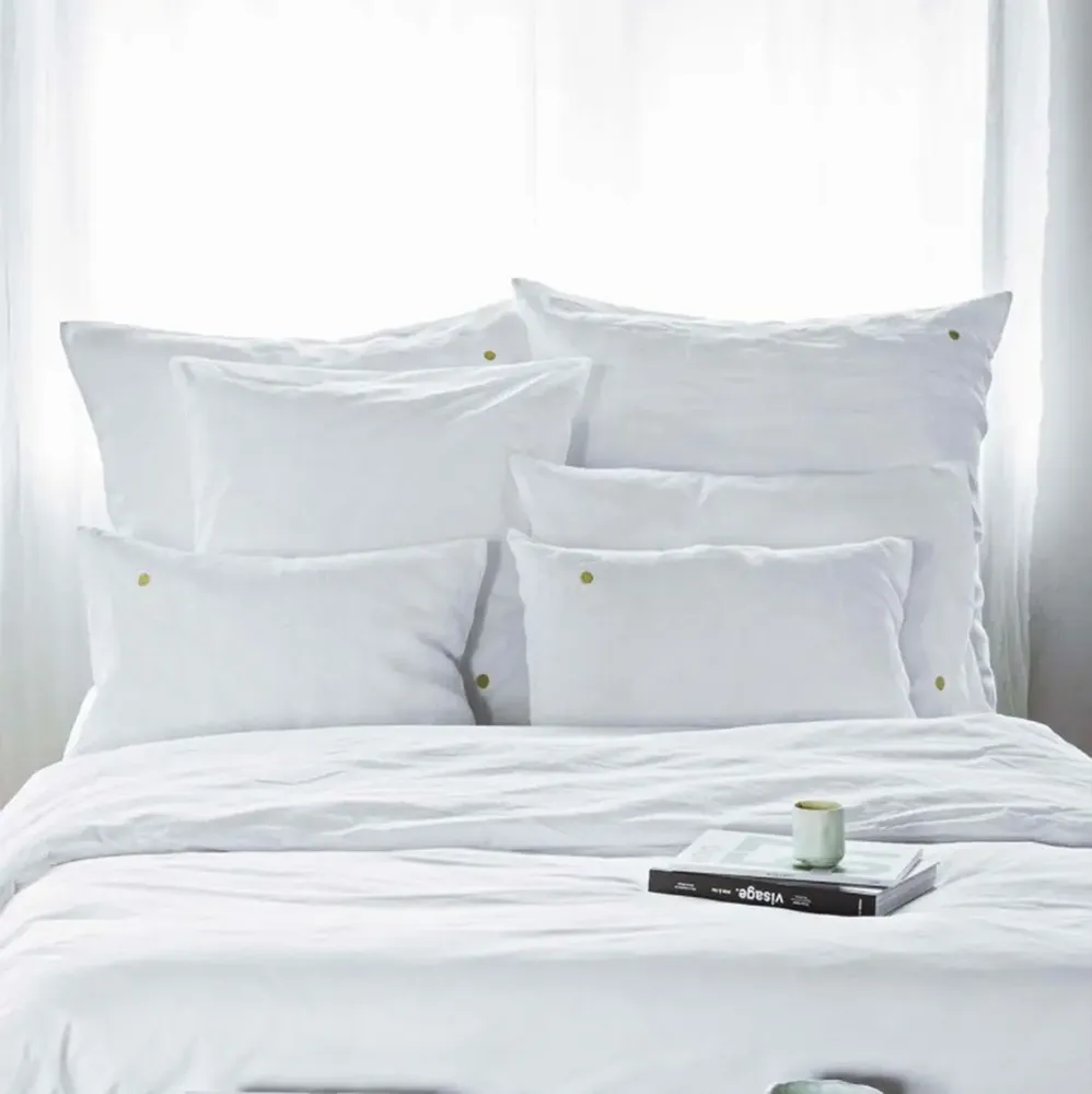 Bed linens - Céleste pillowcase Milk 100 X 65 - LA CERISE SUR LE GATEAU