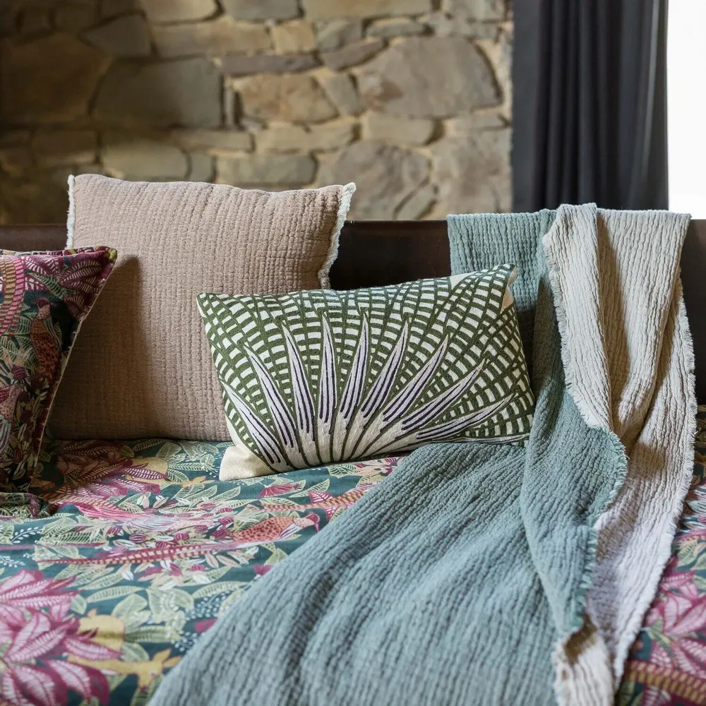 Coussins - Coussin brodé Ewan Lin 30 x 50 - MAISON VIVARAISE - SDE VIVARAISE WINKLER