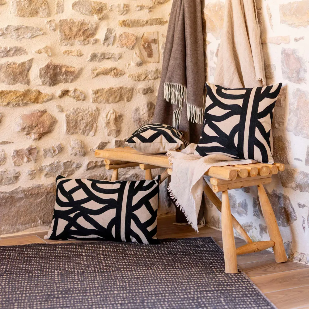 Tapis - Tapis Tulla Carbone 120 x 170 x 1 - MAISON VIVARAISE - SDE VIVARAISE WINKLER
