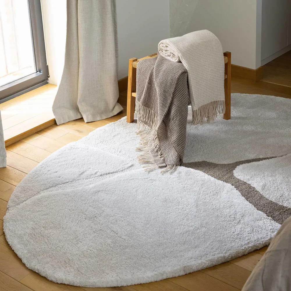 Rugs - Recycled Galet rug Yan Neige 160 X 230 X 2 - MAISON VIVARAISE - SDE VIVARAISE WINKLER