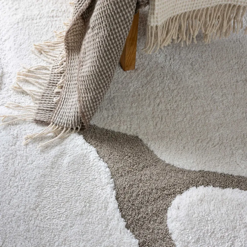 Rugs - Recycled Galet rug Yan Neige 160 X 230 X 2 - MAISON VIVARAISE - SDE VIVARAISE WINKLER