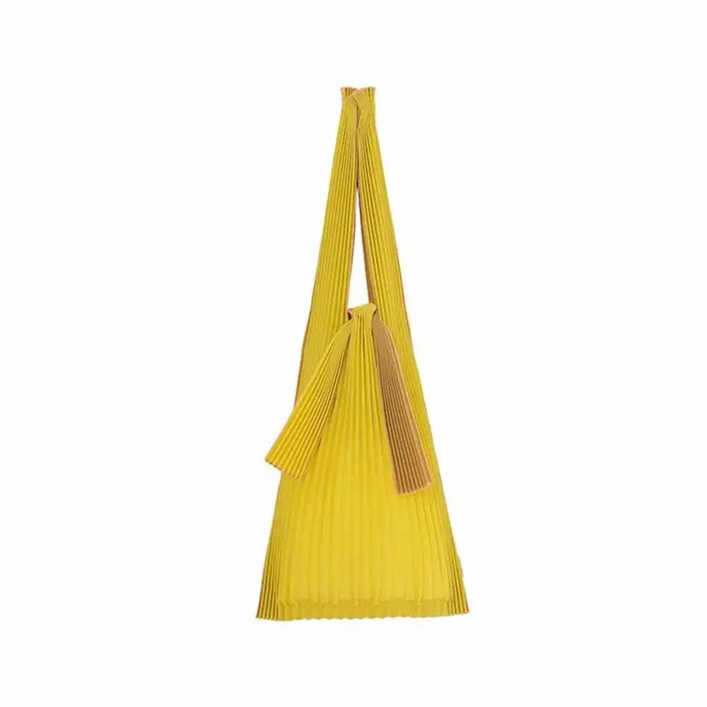 Bags and backpacks - TOTE BAG PLEATED -Vertical L , S , mini  bioplastic/recycled polyester - KNA PLUS