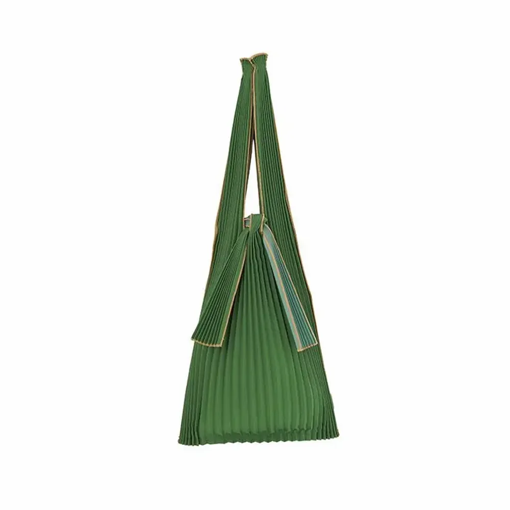 Bags and backpacks - TOTE BAG PLEATED -Vertical L , S , mini  bioplastic/recycled polyester - KNA PLUS