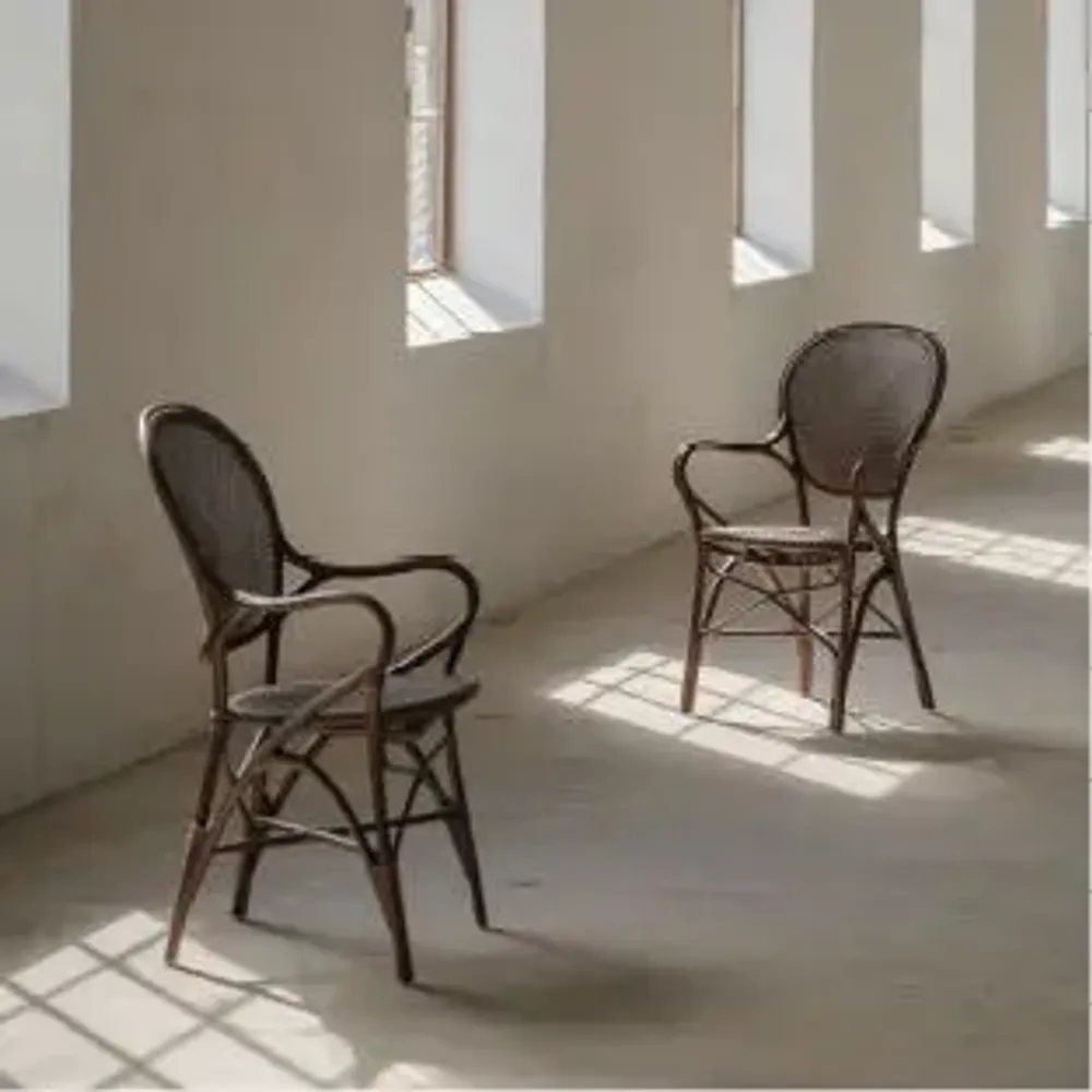 Chairs for hospitalities & contracts - New Brown Color for Rattan Bestsellers - SIKA-DESIGN