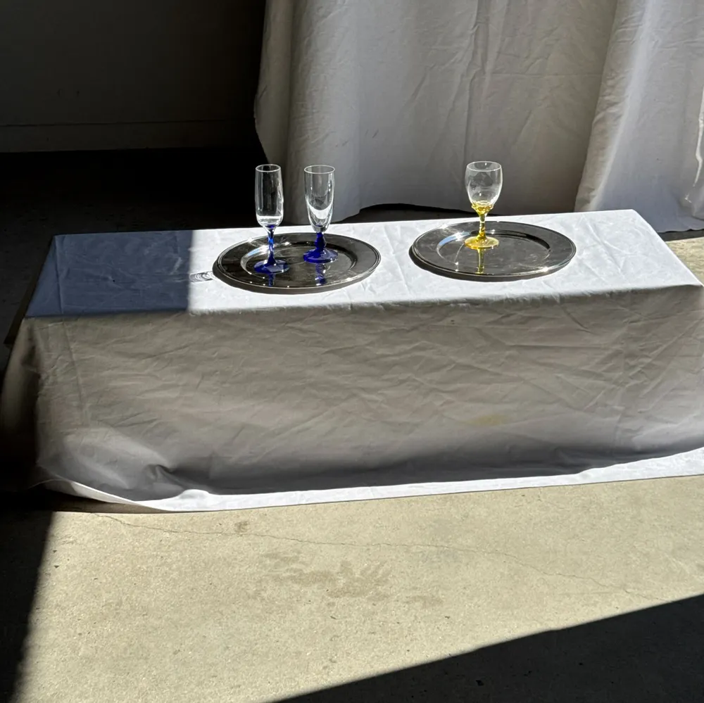 Plats et saladiers - Plateau rond vintage en métal argenté D30 H2 - OFFICE OBJETS
