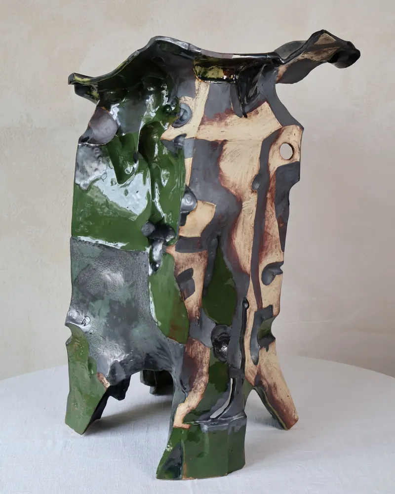 Ceramic - Carved Ceramic Vase - WOJCIECH DZIENNIAK ART