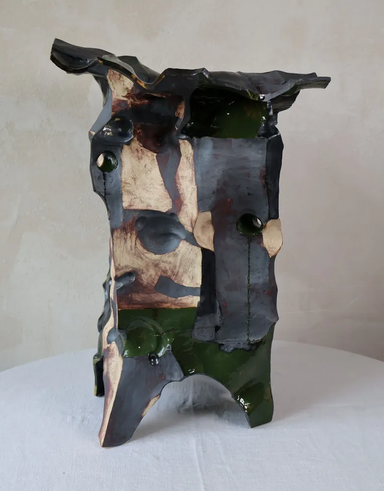Ceramic - Carved Ceramic Vase - WOJCIECH DZIENNIAK ART