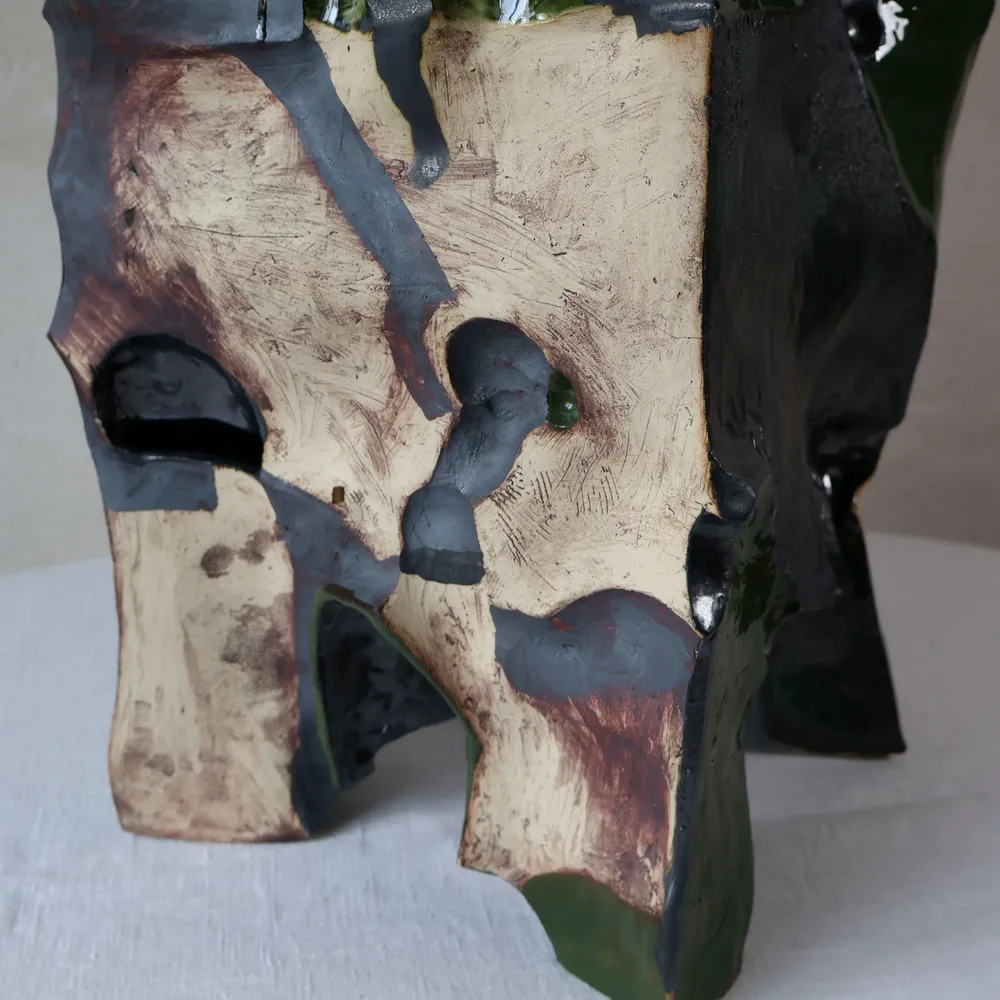 Ceramic - Carved Ceramic Vase - WOJCIECH DZIENNIAK ART