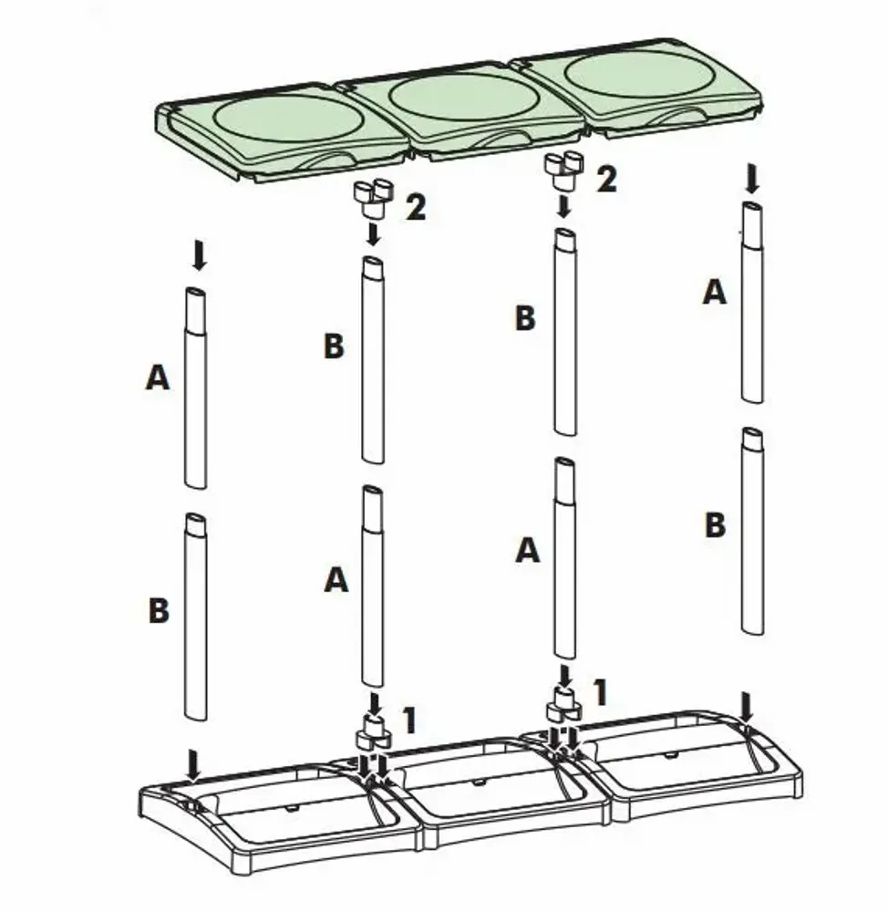 Shelves - Mongardi: Mr. B Mono Resin Bag Holder, Easy to Assemble, With Lid and Bag Retaining Frame, Suitable for 80–110 L Bags, 31.5W × 36D × 80H cm, Black and Green - MONGARDI
