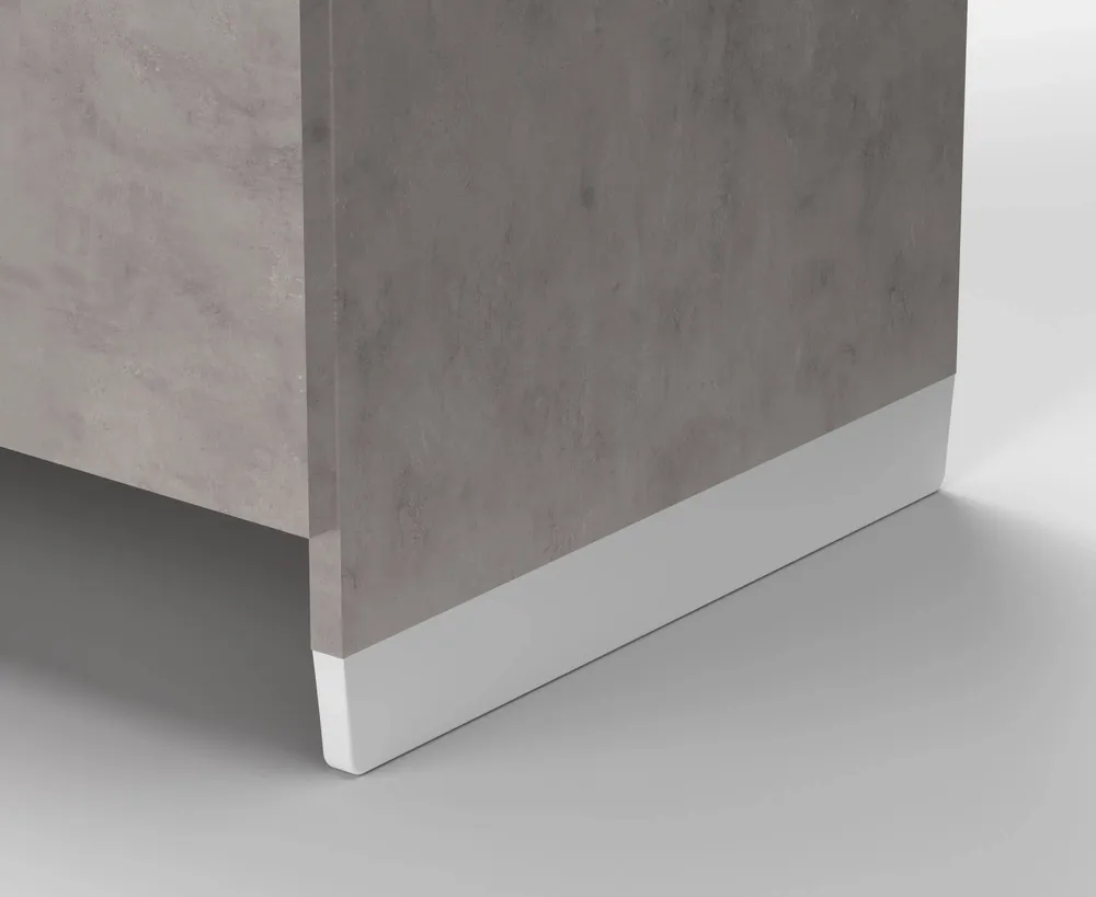 Lavabos - Mongardi : Meuble évier-lavoir en bois avec bac en résine, Pré-perçable pour installer un robinet, Résistant aux acides, Intérieur, 60L × 50P × 85H cm, Gris Bronx - MONGARDI