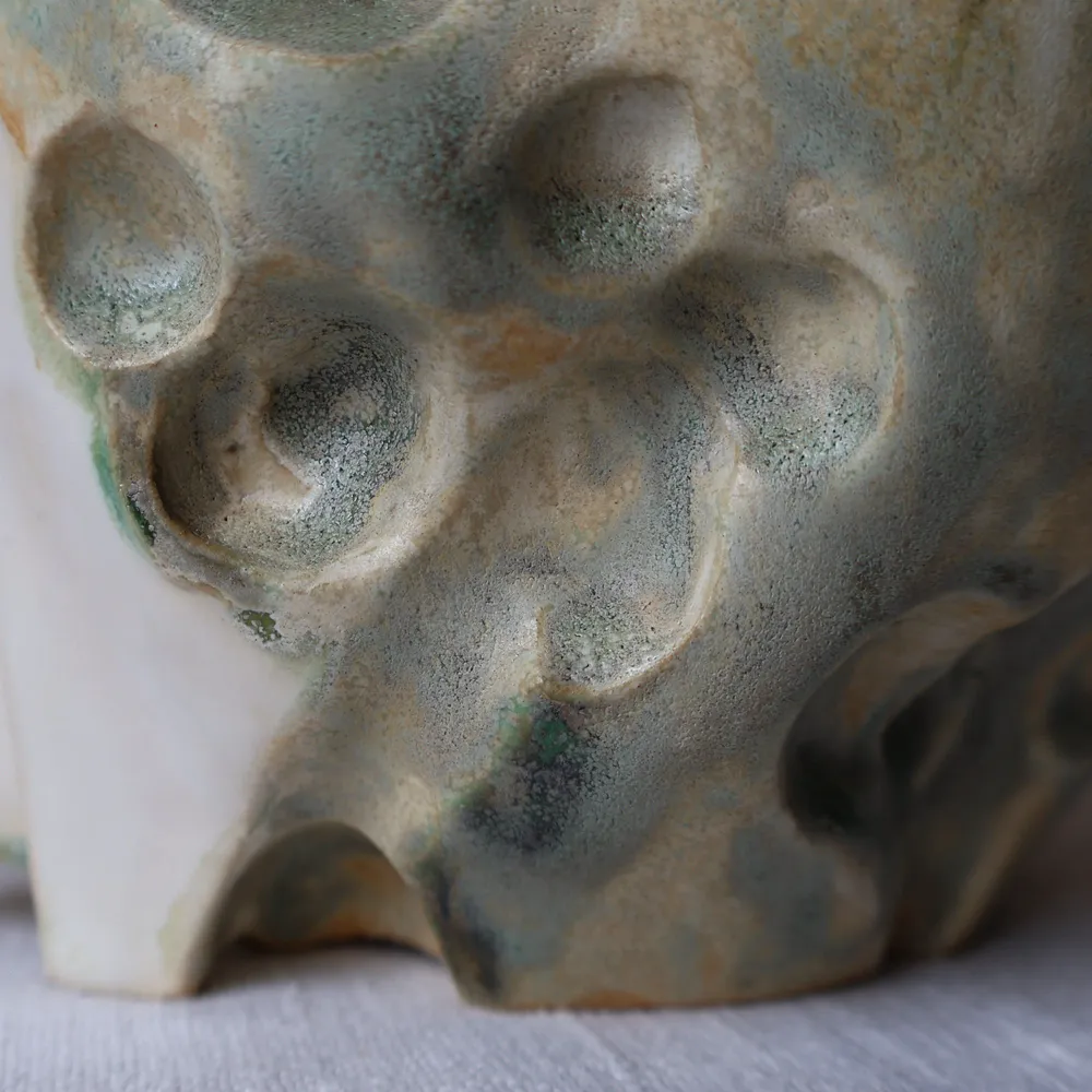 Ceramic - Sculpted Ceramic Jug with a lid - WOJCIECH DZIENNIAK ART