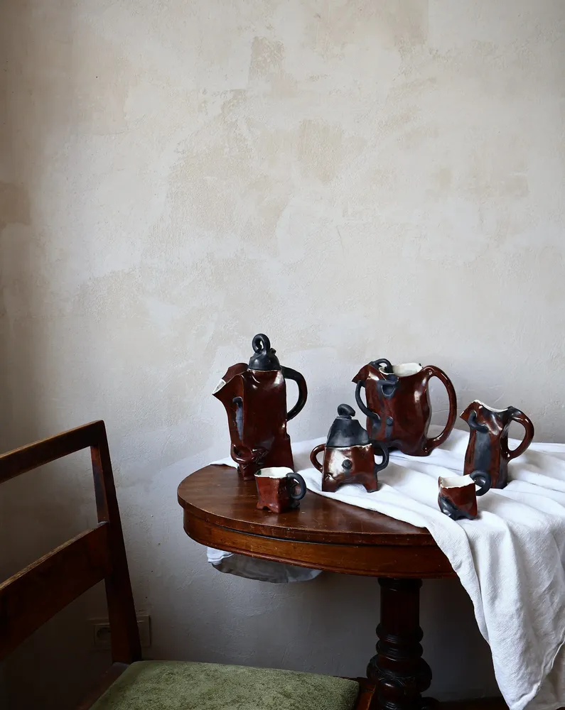 Accessoires thé et café - Service à Café ou à Thé Sculpté en Céramique - WOJCIECH DZIENNIAK ART