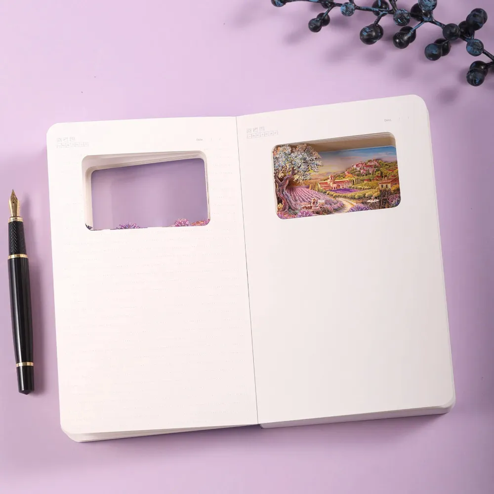 Papeterie bureau - Carnet d'art en papier 3D — Provence - BUDDHIHERZ