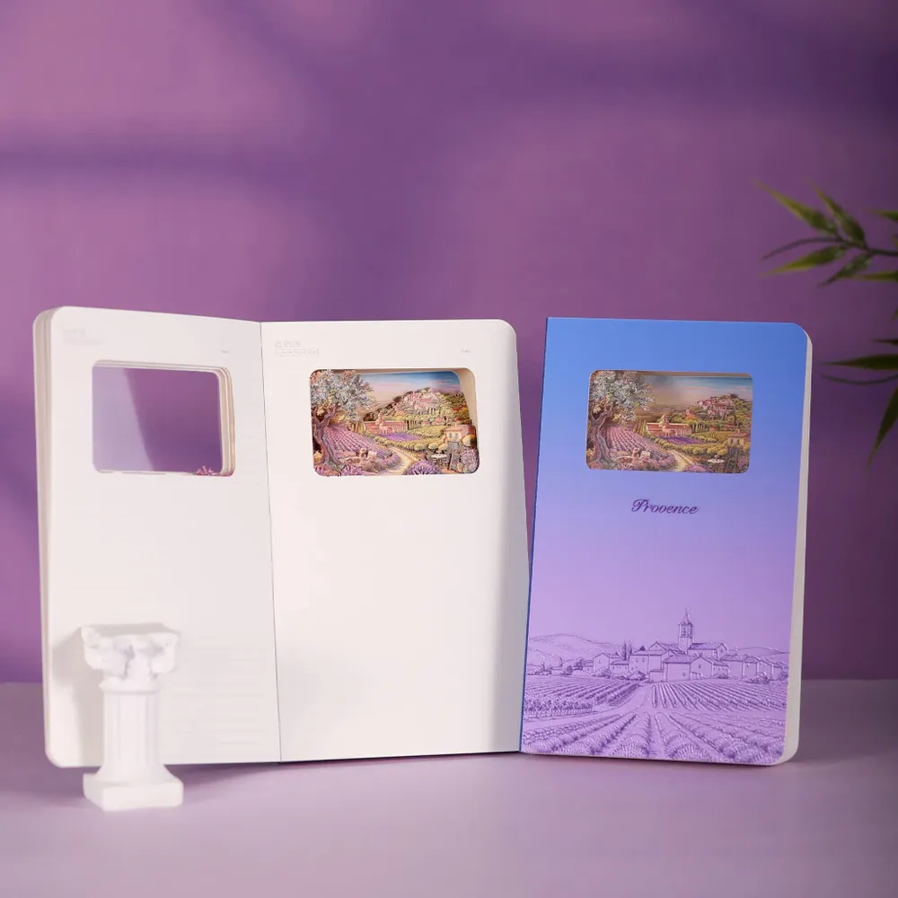Papeterie bureau - Carnet d'art en papier 3D — Provence - BUDDHIHERZ