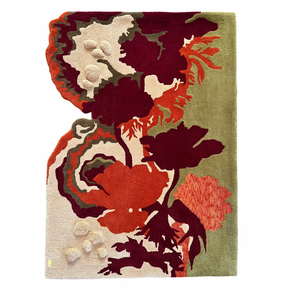 Tapis design - Tapis artistique contemporain — PIÈCE UNIQUE — MEMENTO I. - ATELIER SAGRADO