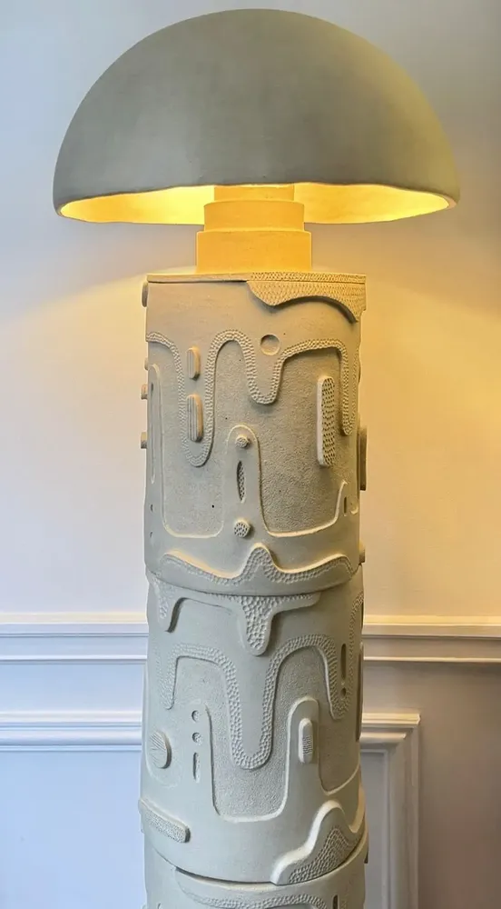Table lamps - Light Totem — TERRAIN - SIHAM DJEBBAR CERAMICS